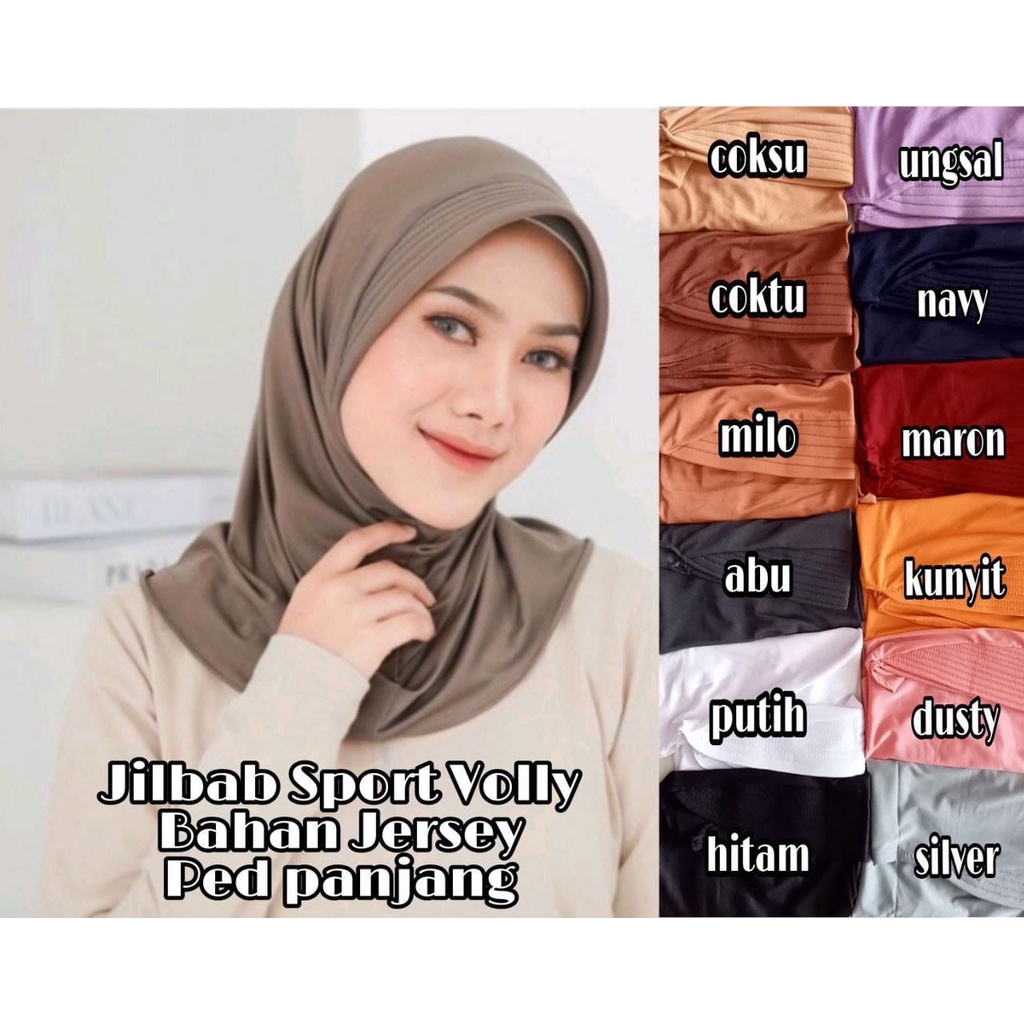 JILBAB SPORT / SPORT / JILBAB VOLY / JILBAB OLAHRAGA / JILBAB BASKET