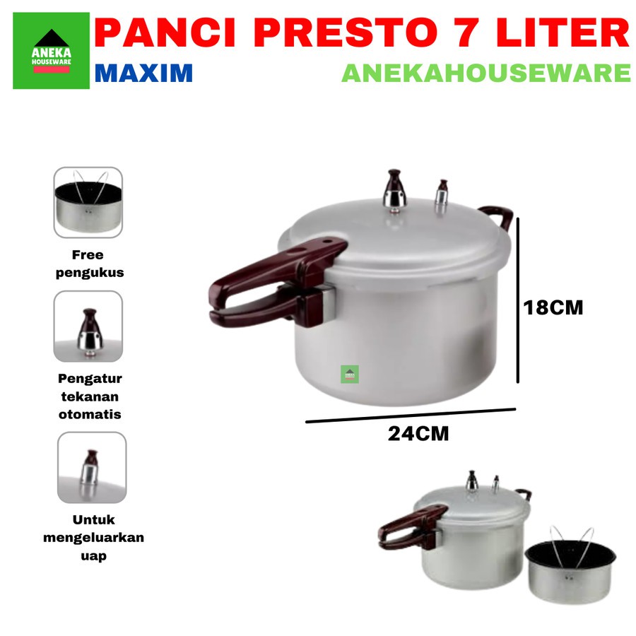 PANCI PRESTO 24 CM 7 LITER MAXIM Maspion
