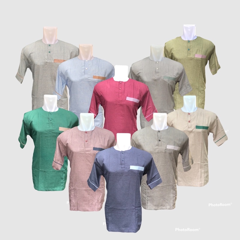 koko katun lengan pendek Abu Asyiq