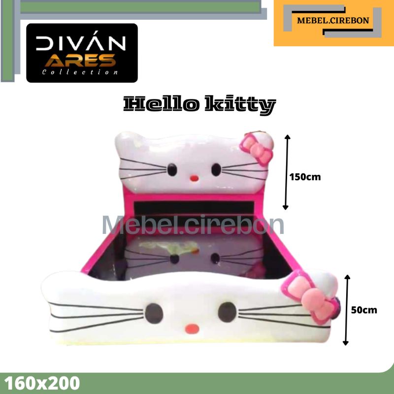 Divan Springbed Hello Kitty / Ranjang Kasur NO 2 160x200