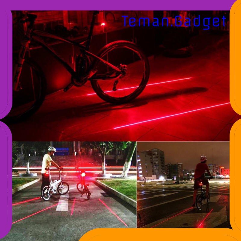 TG-IB360 TAFFLED BICYCLE LASER STROBE TAILLIGHT 5 LED / LAMPU LED SEPEDA SL-116