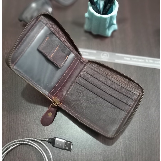 DOMPET KULIT SLETING FULL‼️ bahn kulit asli import berkulitas premium jenis kulit basah model res full besi #dompet #dompetpria #dompetkulitpria #dompetkulit