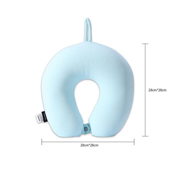 Bantal Leher  Travel Anti Pegal Serbaguna Lembut Dewasa Multifungsi Dengan Kancing U-Shaped Neck Pillow NEOKI BNP100