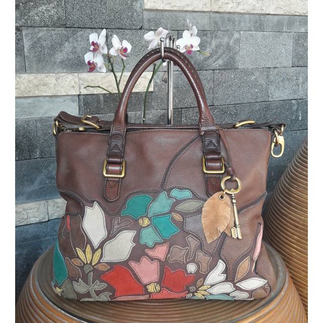tas fossil deasy flower preloved