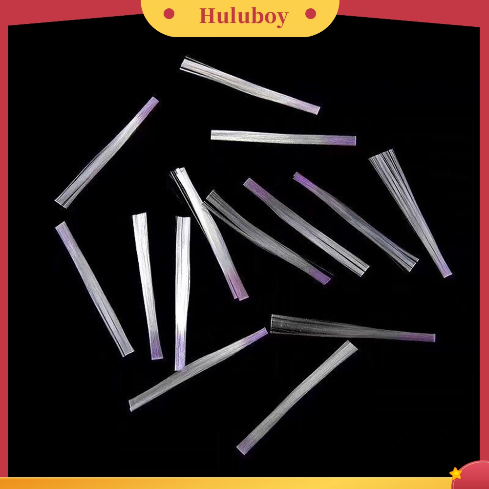 Huluboy Huluboy♡ 10pcs Kuku Extension Bahan Fiberglass Anti Retak Untuk Manicure