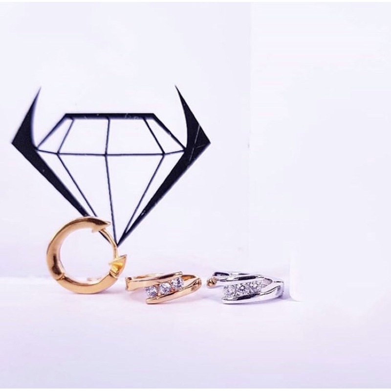 anting wynn collection replika diamond