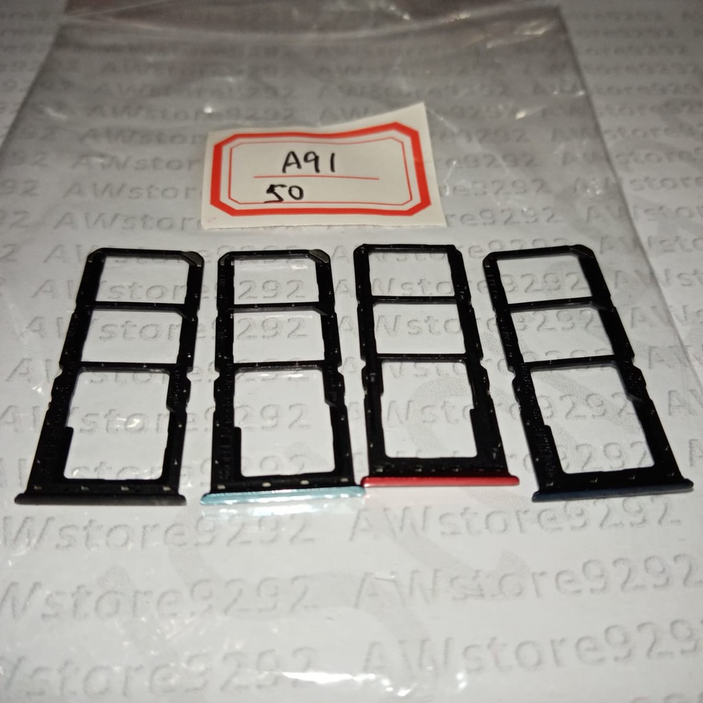 Slot Tempat Dudukan Kartu Simcard Sim card Lock Simtray Sim Tray OPPO A91