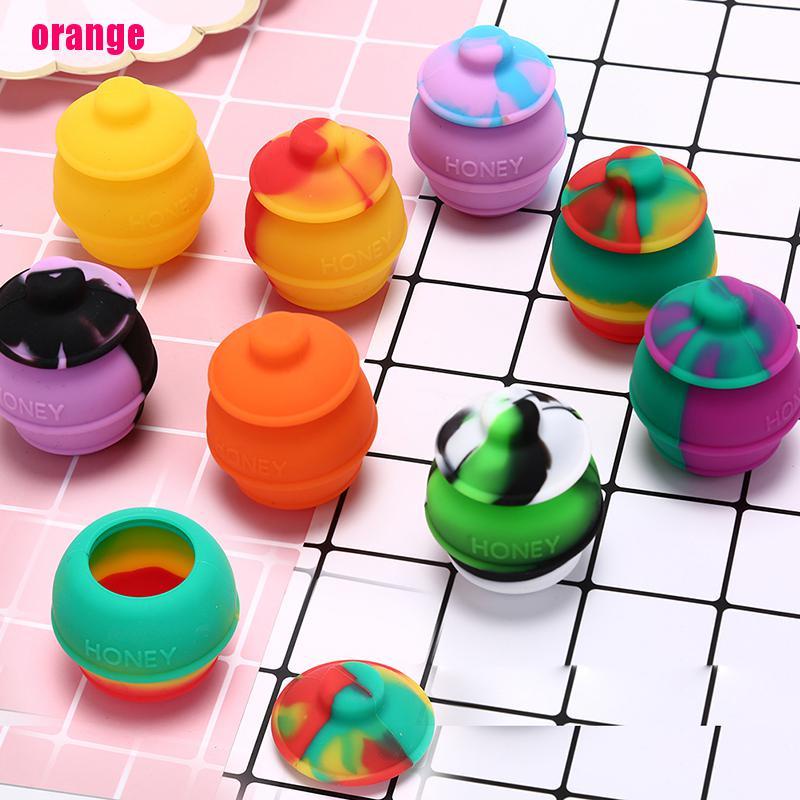 (Happy) 1pc Toples Kontainer Madu Bahan Silikon Kapasitas 35ml Serbaguna Untuk Dapur