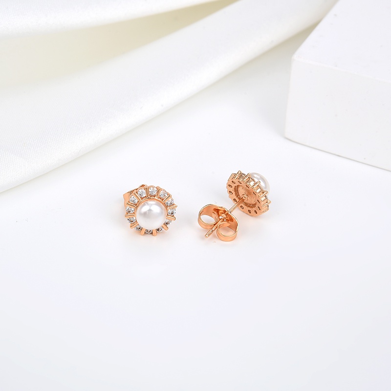 anting titanium wanita emas muda mutiara anti karat dewasa tusuk korea asli panjang dan luntur korea style selamanya dewasa 79e