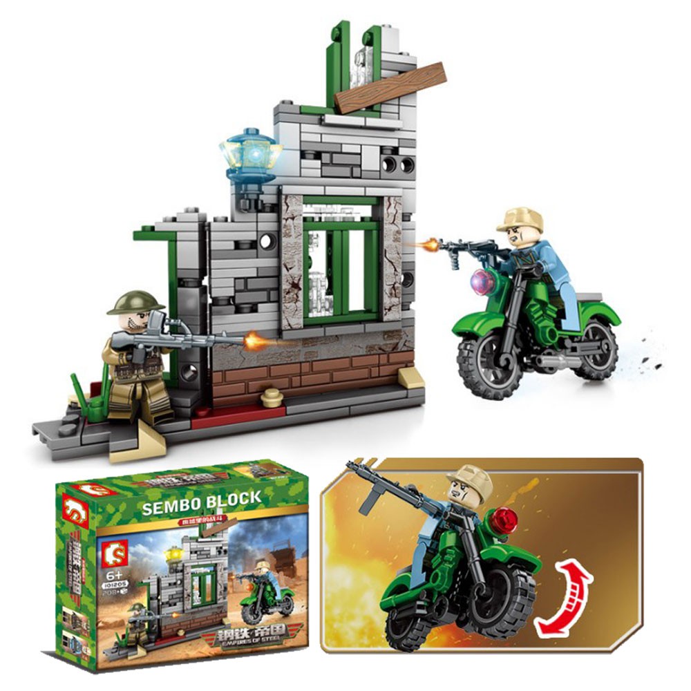 Brick Sembo 101205 Empire of Steel Mobil Tank Tentara