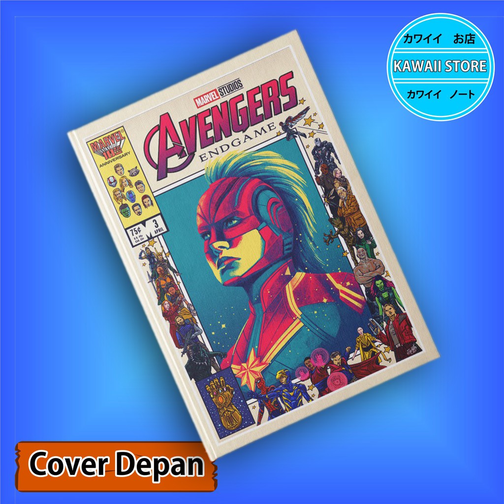 

Notebook / Pocket book Hard Cover Film Marvel Avengers CAPTAIN MARVEL uk A5 & A6 / Notes Book