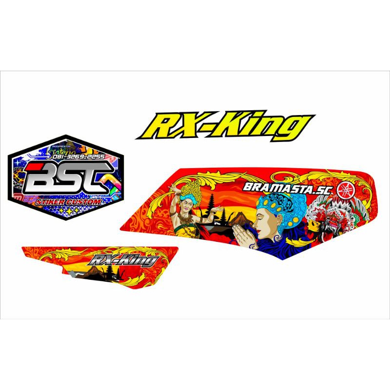 CUSTOM Striping RX KING HOLOGRAM motif BALI