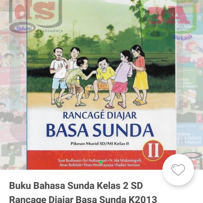 Buku Bahasa Sunda Rancage Diajar Basa Sunda kelas 2