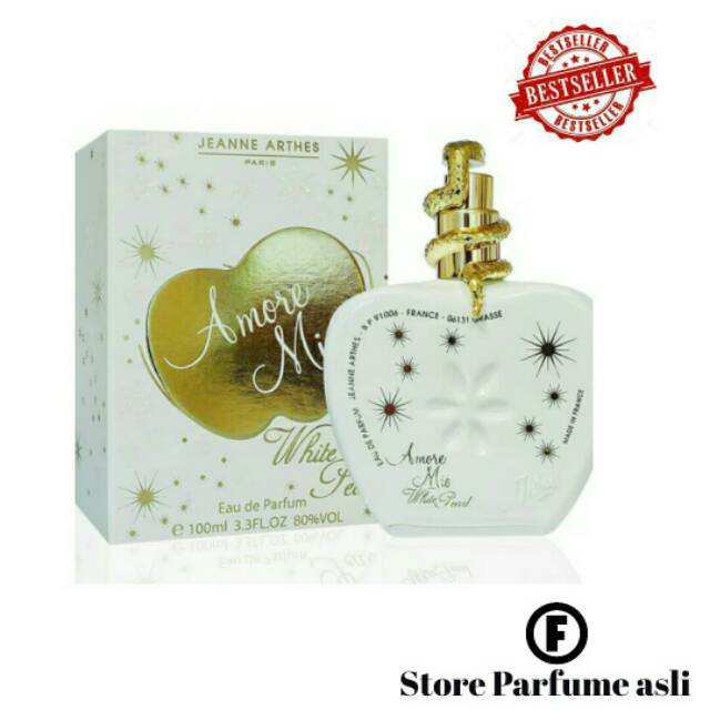 Parfum original Jeanne Arthes Amore Mio White Pearl Parfum Wanita Edp 100ml
