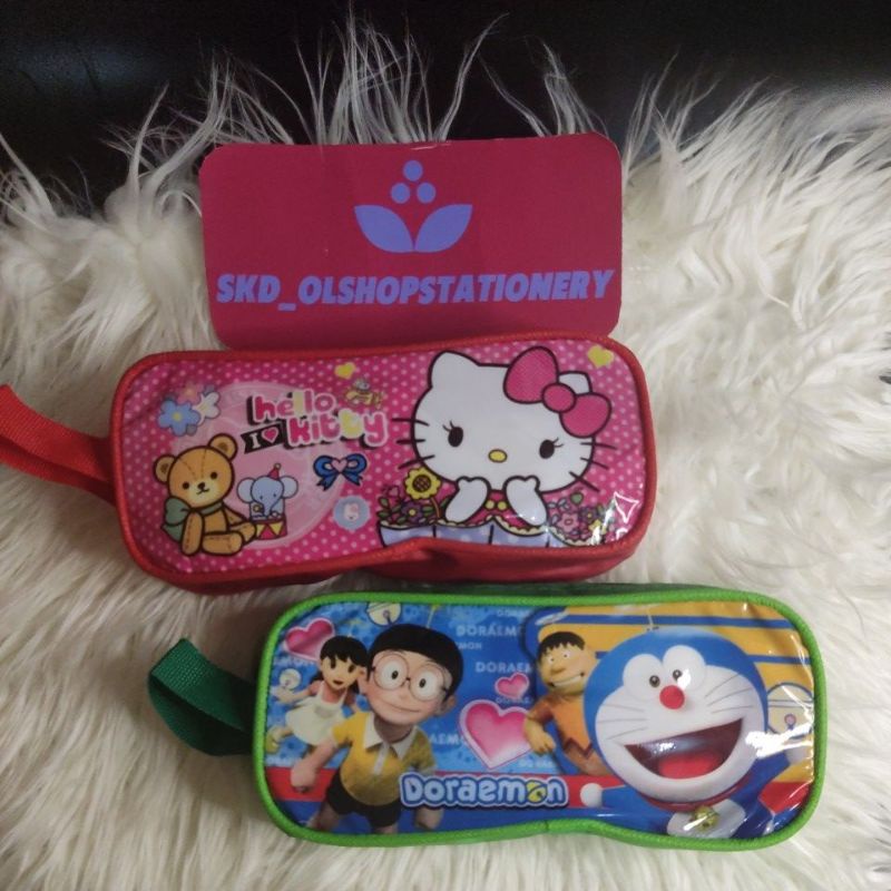 

pencil case tempat pensil sleting bahan fancy