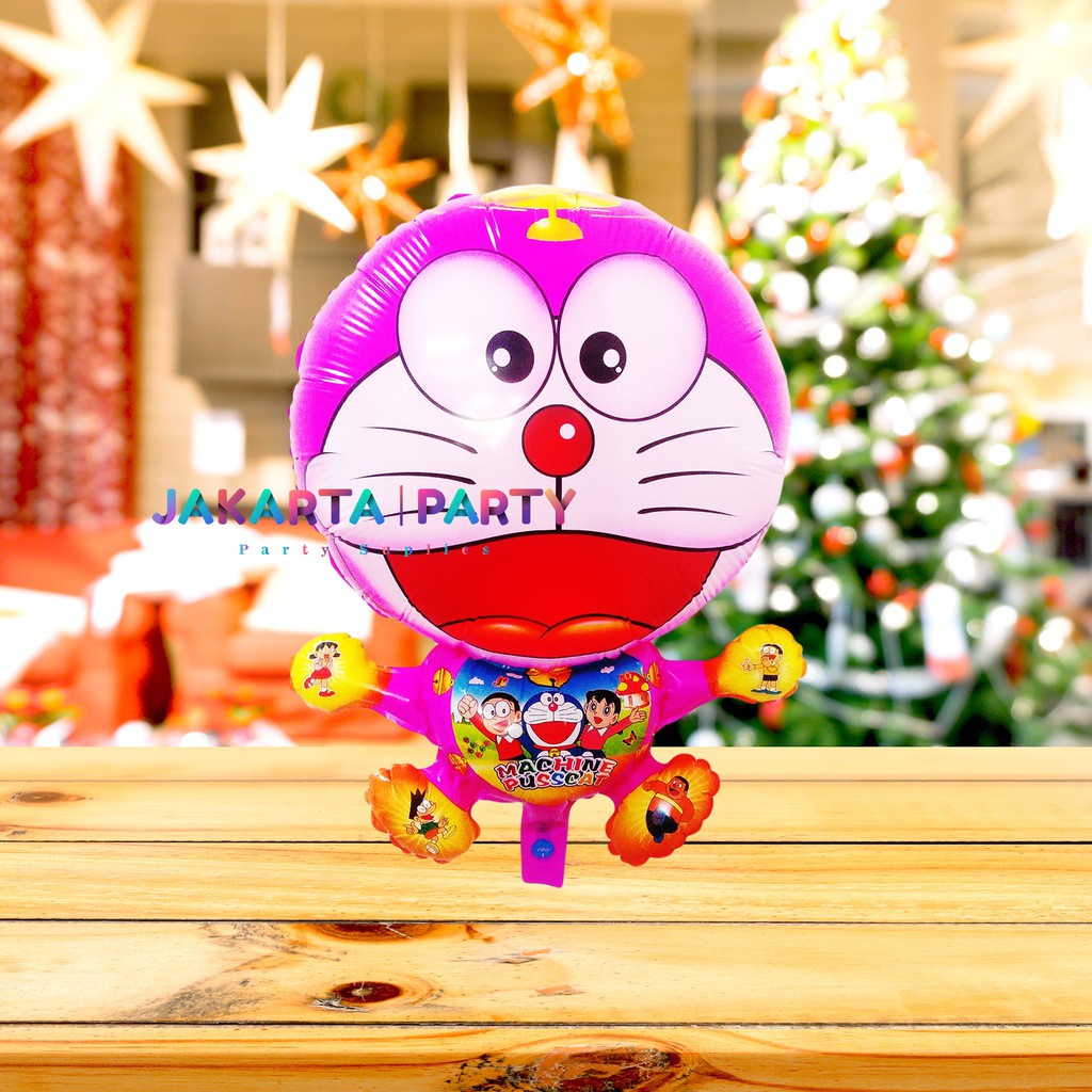 Balon Karakter Doraemon Pink / Balon Doraemon / Balon Karakter