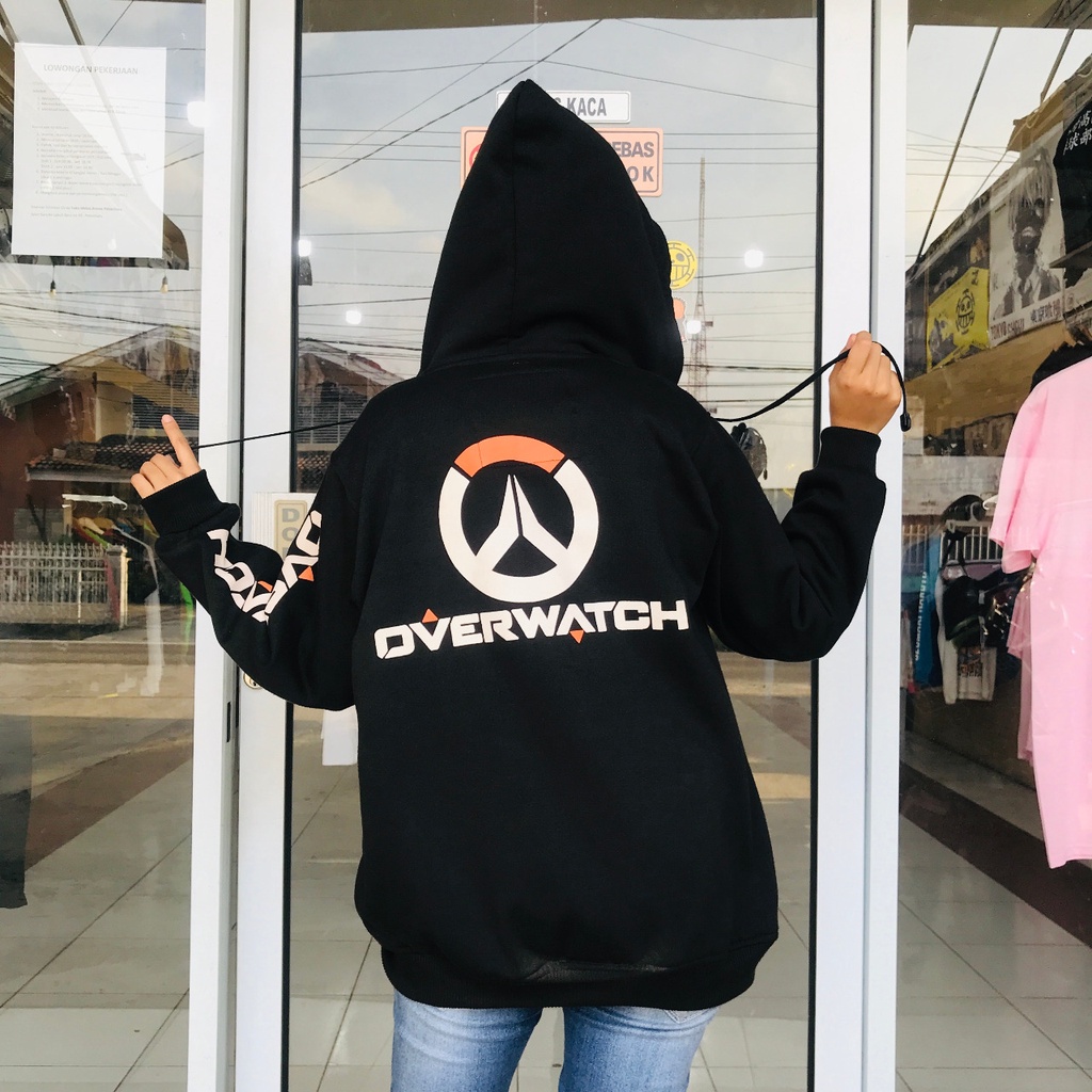 Kudou x Metro - Jaket Gamer Overwatch Black Unisex