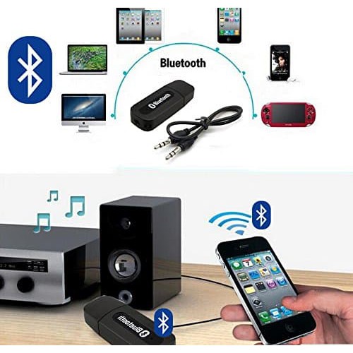 Wireless USB Bluetooth Audio Music Receiver Adapter Musik HP to Blutut