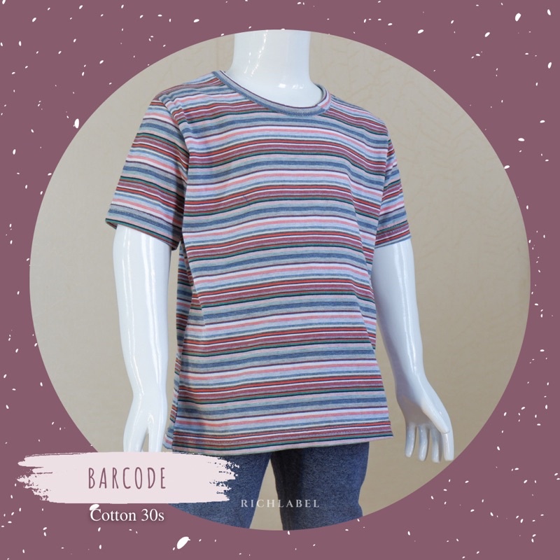 Oblong Kids COTTON 30s - Kaos Oblong Anak Harian Bahan Katun 30s Motif Stripe