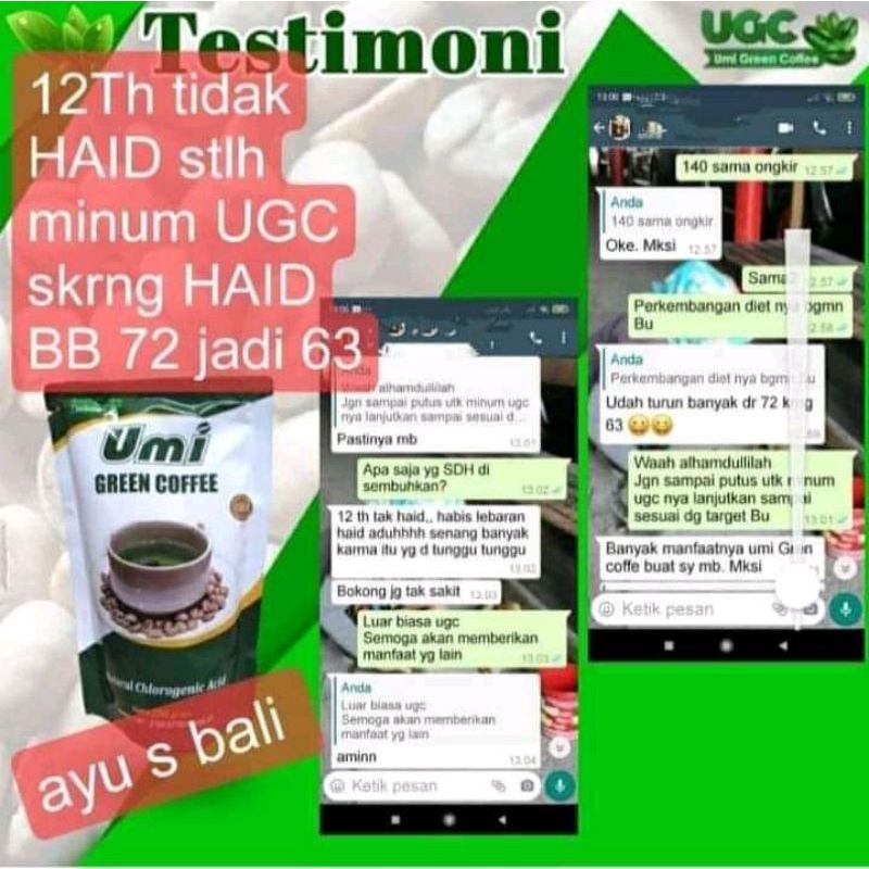 

original umi green coffee