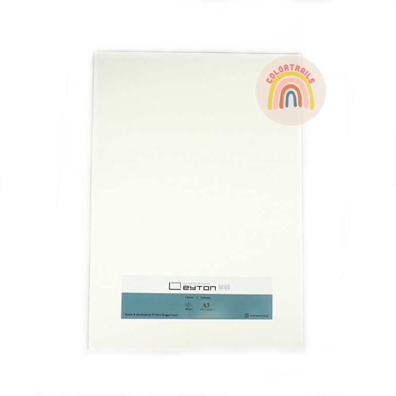 

Leyton Watercolor Paper Cellulose 300gsm A3 Kertas Cat Air