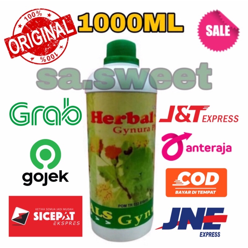 Herbal Gynura Plus ORIGINAL/ OBAT HERBAL/ herbal alami/GYNURA PLUS 1000ml