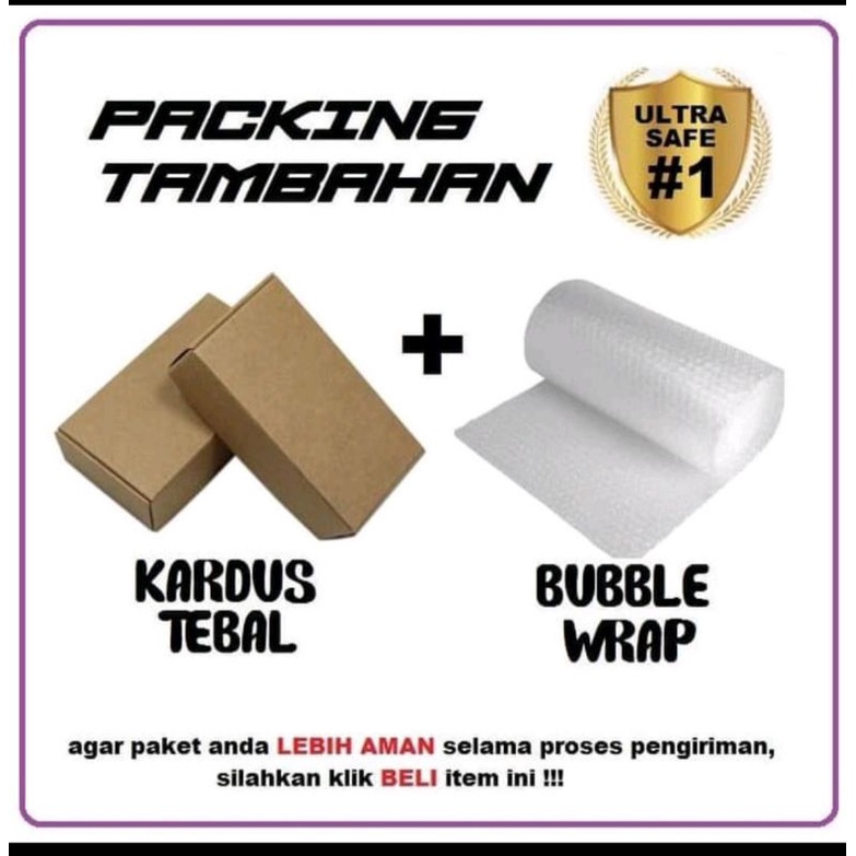 

Tambahan bubble wrap biar paket kamu aman sampai tujuan , happy shopping