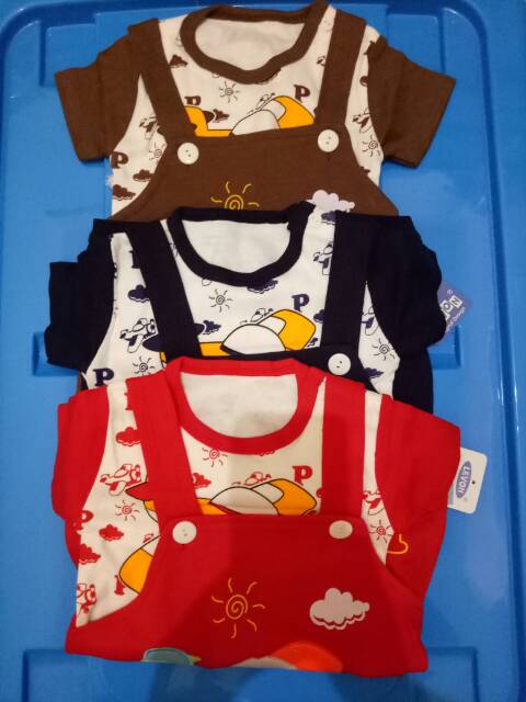 Baju jumper overall /baju kodok 2pcs code S012