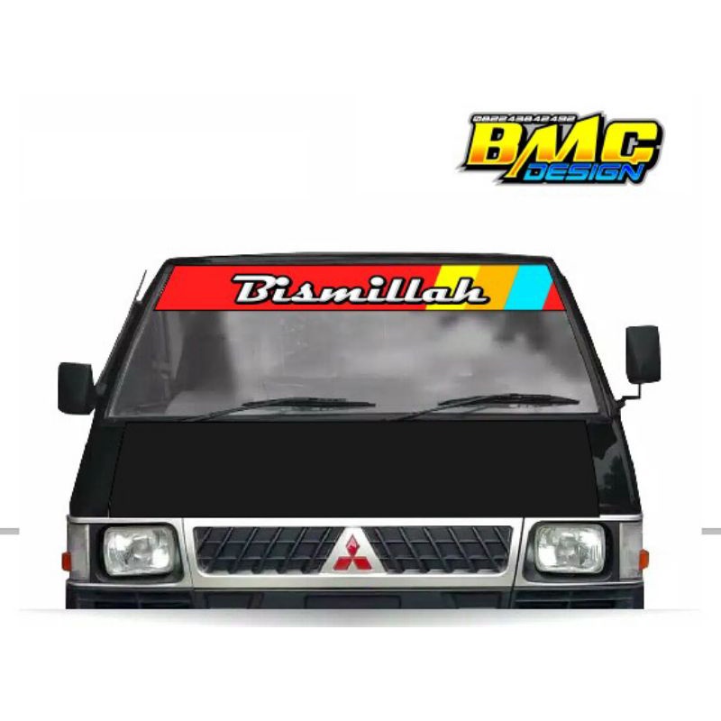 stiker kaca depan L300, stiker kaca kabin L300 all pick up