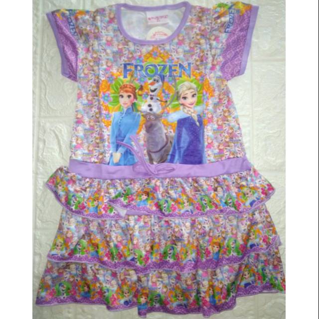 Daster Anak Karakter Frozen