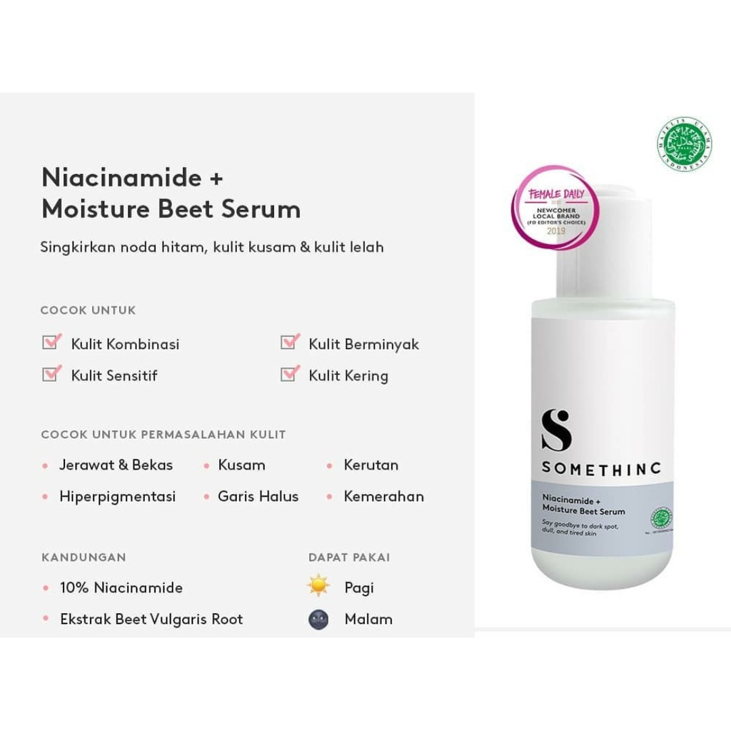 SOMETHINC Niacinamide + Moisture Sabi Beet Max Brightening Serum 40ml