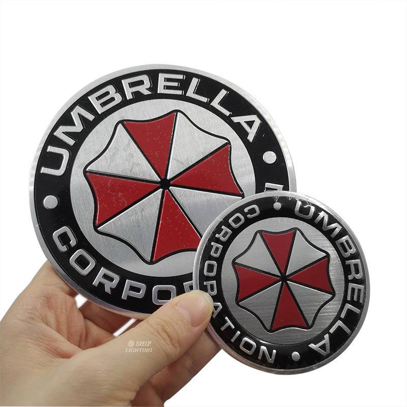 1pc Stiker Emblem Logo Umbrella Corporation Bahan Aluminum Untuk Dekorasi Mobil