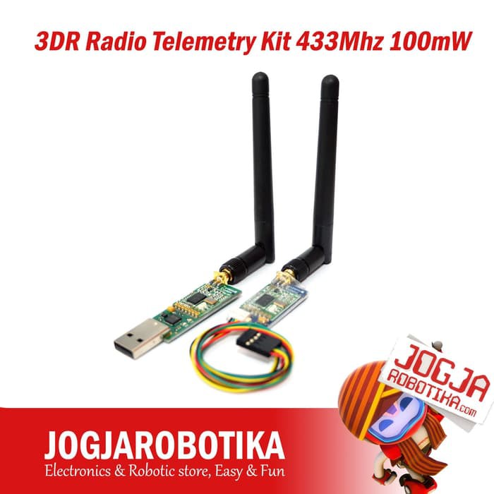 3DR RADIO TELEMETRY KIT YE A-76 433MHZ 100MW