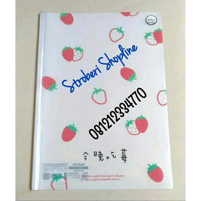 

File Folder Strawberry A4 IMPORT (Uk.31x22cm)