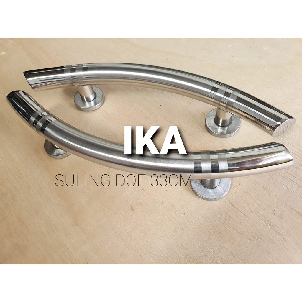 HANDLE PINTU RUMAH (MODEL SABIT LENGKUNG 33 CM) STAINLESS ANTI KARAT MEWAH MINIMALIS MODERN MURAH