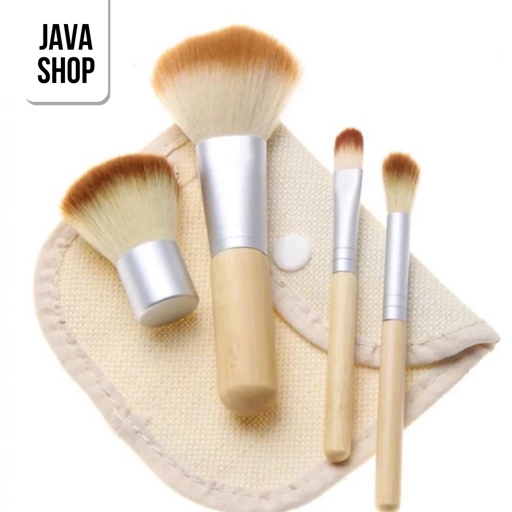 JAVASHOP Make Up Brush Lengkap dengan Pounch Set Kuas Rias