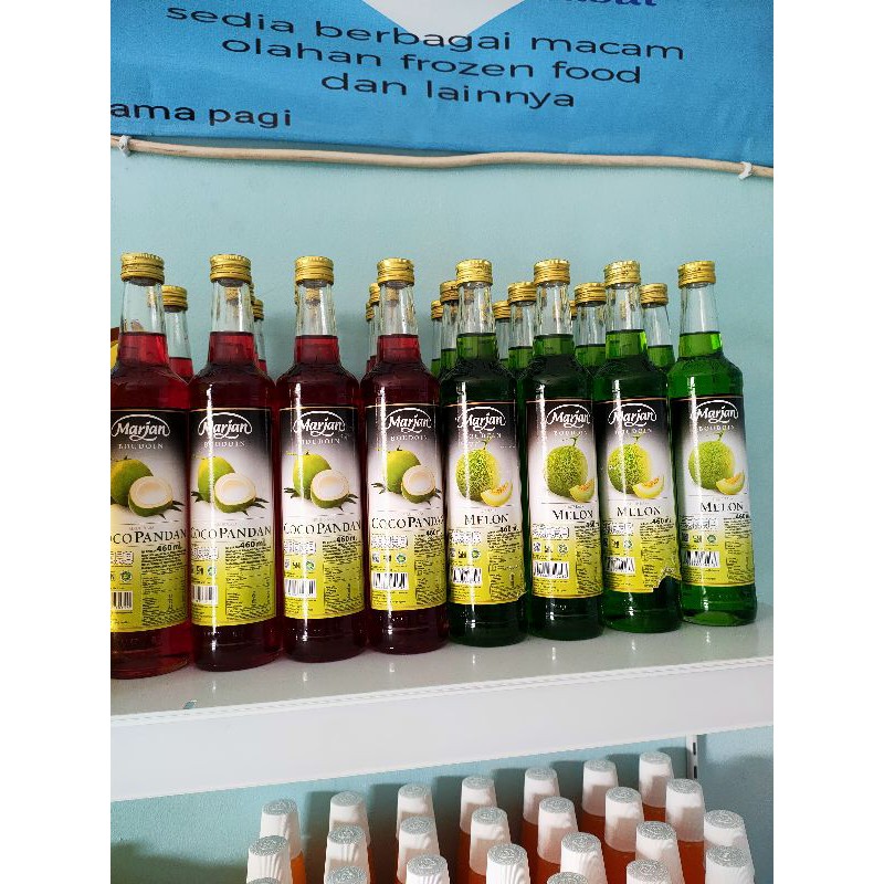 

Marjan Sirup kemasan botol beling