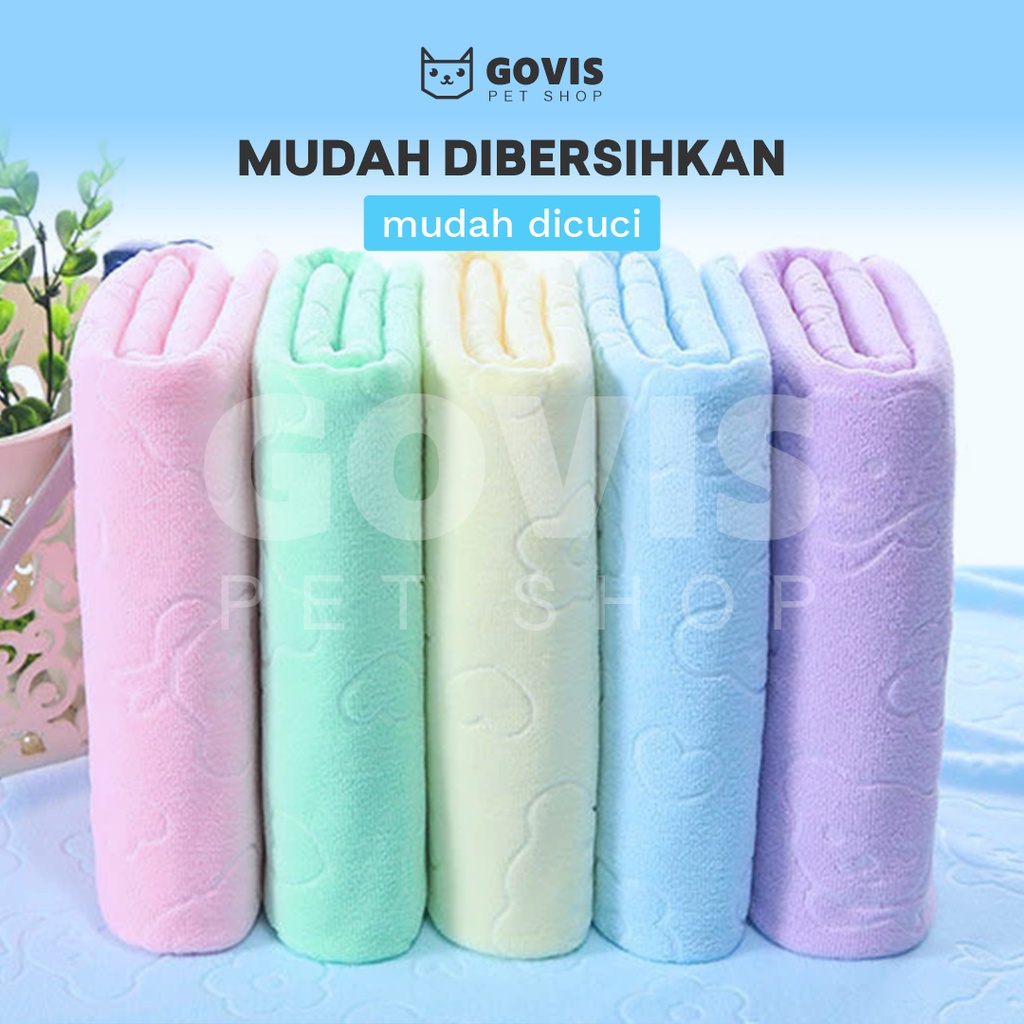 Handuk Kucing Microfiber Towel Ultra Plush Mengeringkan Bulu Cepat