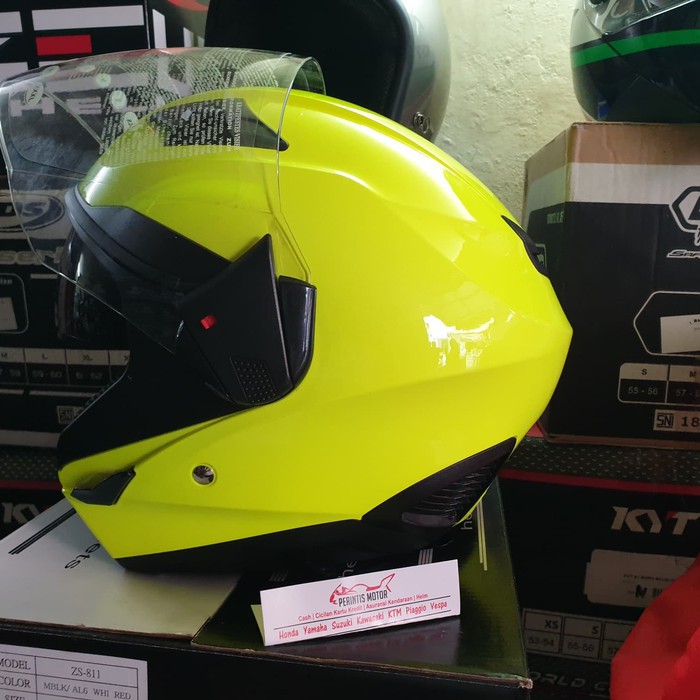 ZEUS Helm ZS 611 SOLID YELLOW FLOU