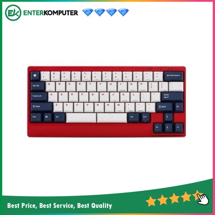 Leopold FC650MDSC/EWBPD(R) Mechanical Keyboard 65% Cherry MX Blue