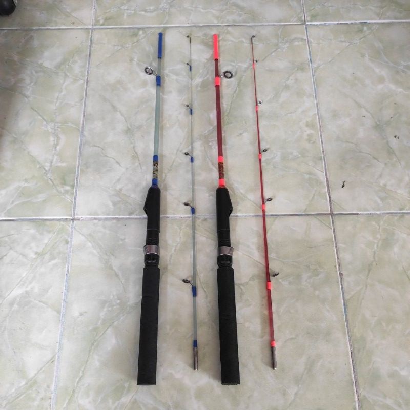 Stik Rod pancing KATANA HIRAMASA 120 fiber solid