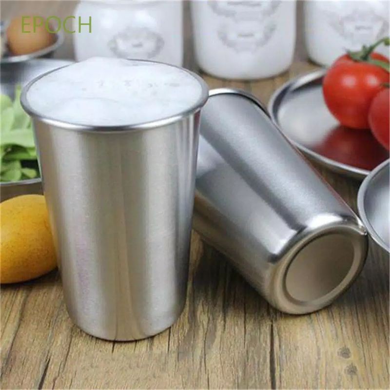 Gelas Stainless 250ml Gelas Camping traveling Gelas camping mug isi 4 - gelas stainless steel 150ml