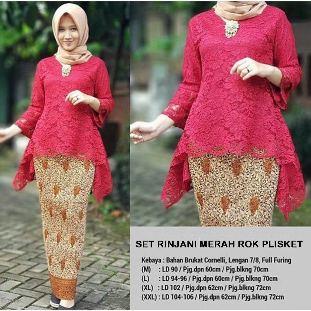  KEBAYA RINJANI  KEBAYA  BROKAT KEBAYA  MODERN TERLARIS 