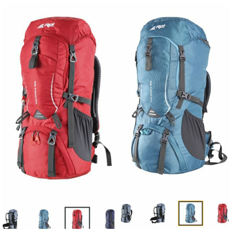 tas gunung carrier rei kalimpaa 60L include raincover keril arei 60L originil