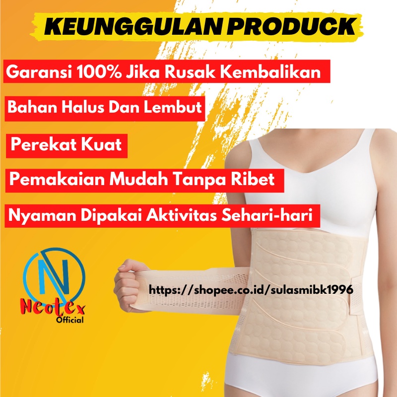 Korset Pelangsing Perut Buncit Wanita Pasca Melahirkan Maternity Premium 4 Step Gurita ibu