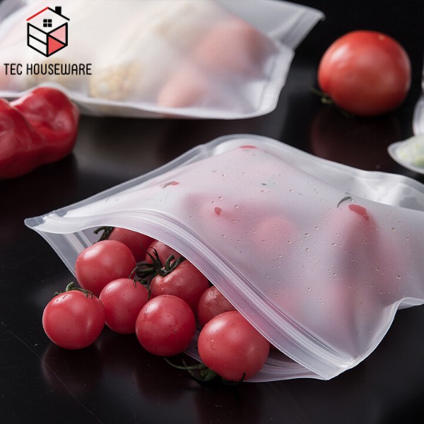 [ Cinicini ] AIKO Plastik Kulkas Penyimpanan Reusable Ziplock  Plastik penyimpanan Makanan Segar Plastic Storage Fridge ( Small )