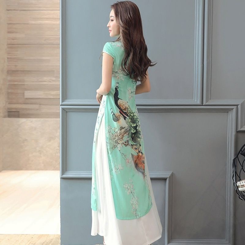 cheongsam women's 2021 summer new Korean version slim fitting retro Chinese Feng