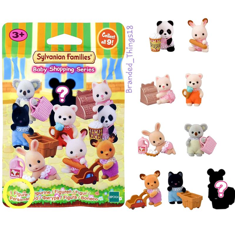 Sylvanian Families Baby Shopping Series Figure with Accessories Blind Bag Box Random Animal Characte