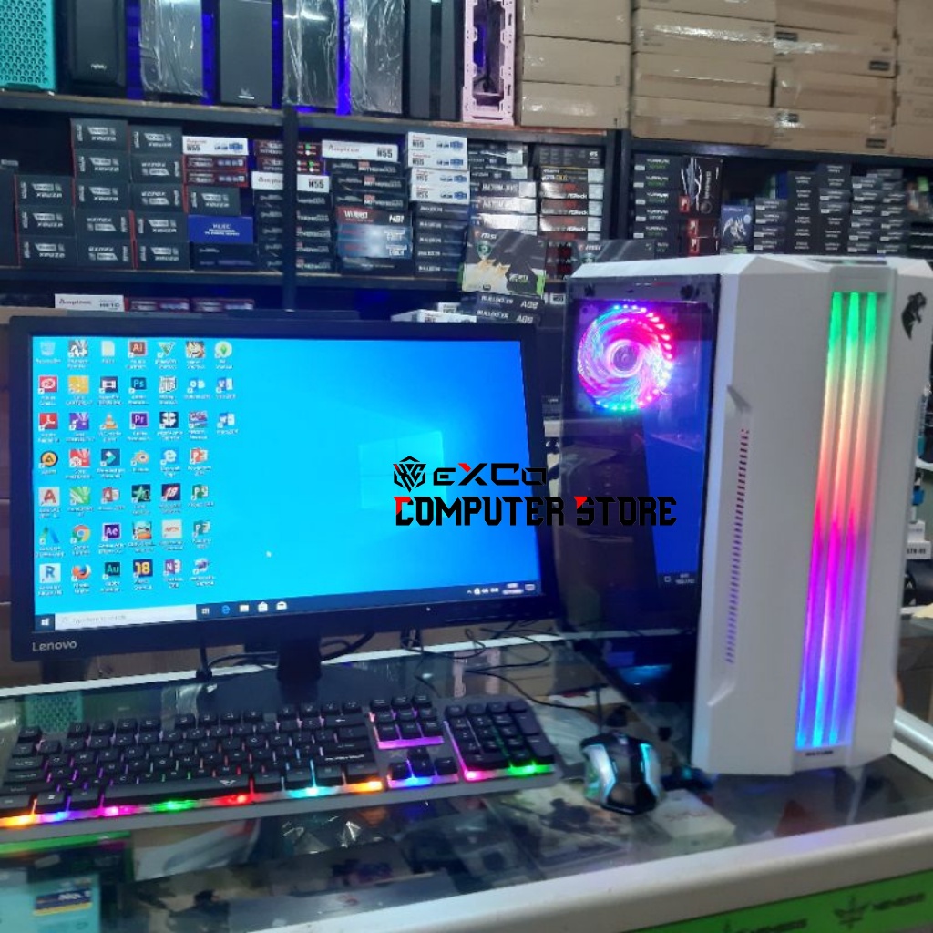 PC CPU GAMING FULLSET Intel QuadCore GTA V PB DOTA2 CSGO PES17 Lancar Editing Rendering