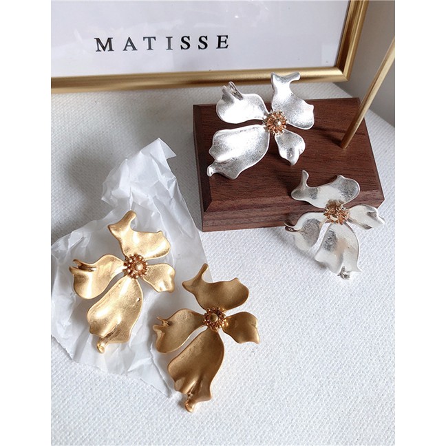 LRC Anting Tusuk Fashion Needle Flower Earrings F5031X